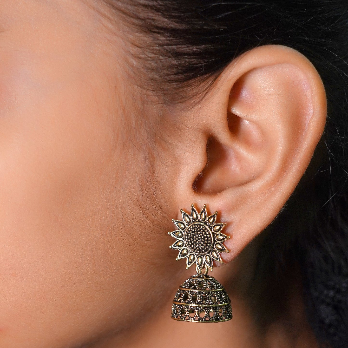 Elegant Antique Jhumka Earrings