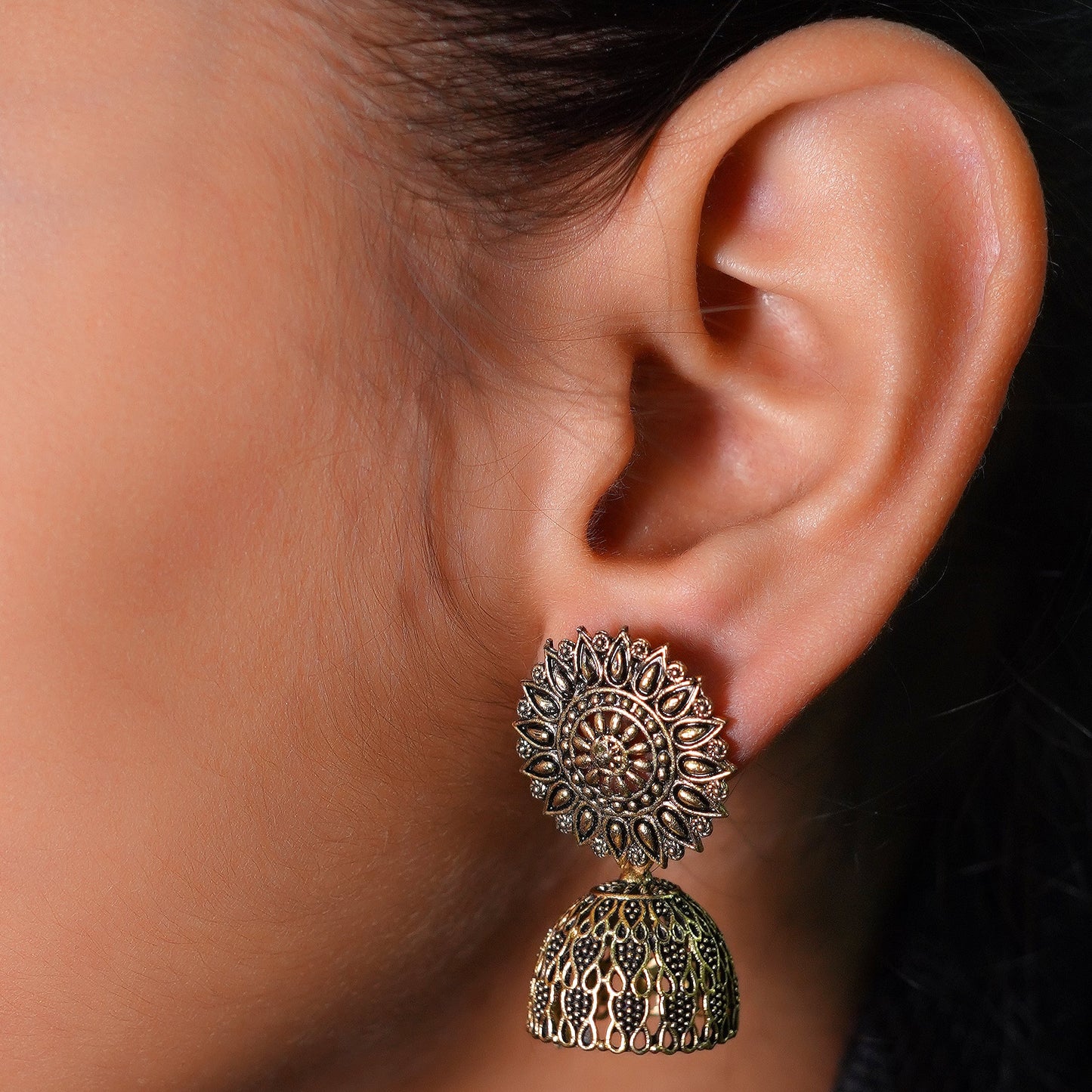 Elegant Antique Jhumka Earrings