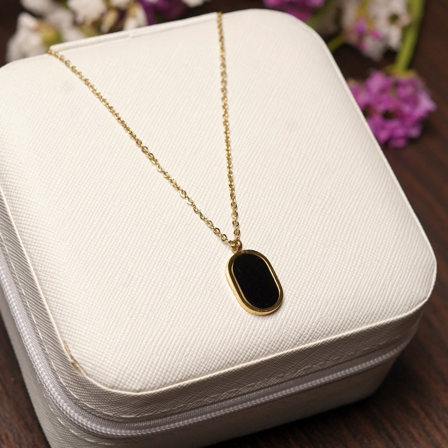 Black Stone Necklace
