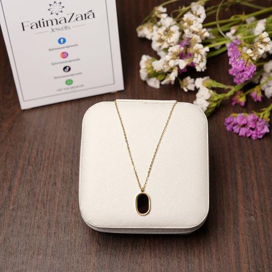Black Stone Necklace