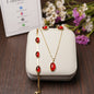 Crimson Stone Necklace Set