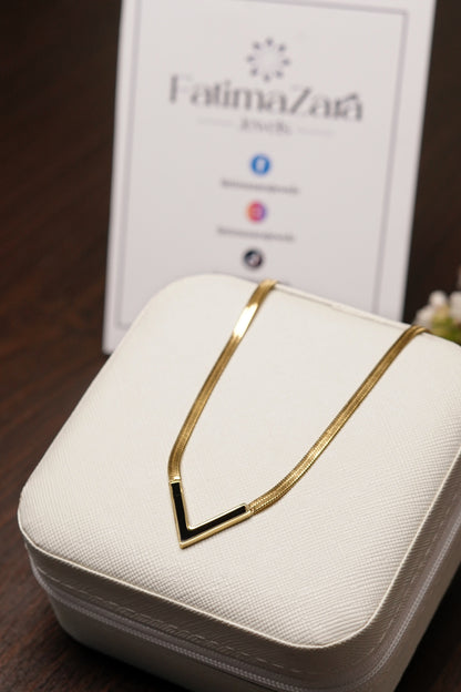 Mother of Pearl V Necklace