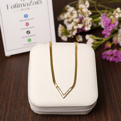 Mother of Pearl V Necklace