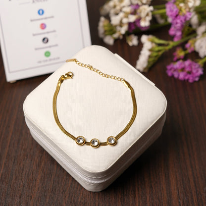 Trio Crystal Accent Bracelet